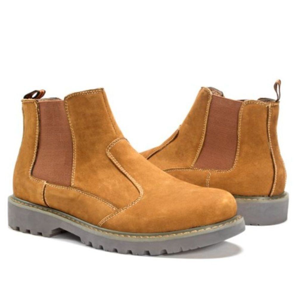 Muk Luks Men's Blake LEATHER Boot NIB, SZ 12 & 13